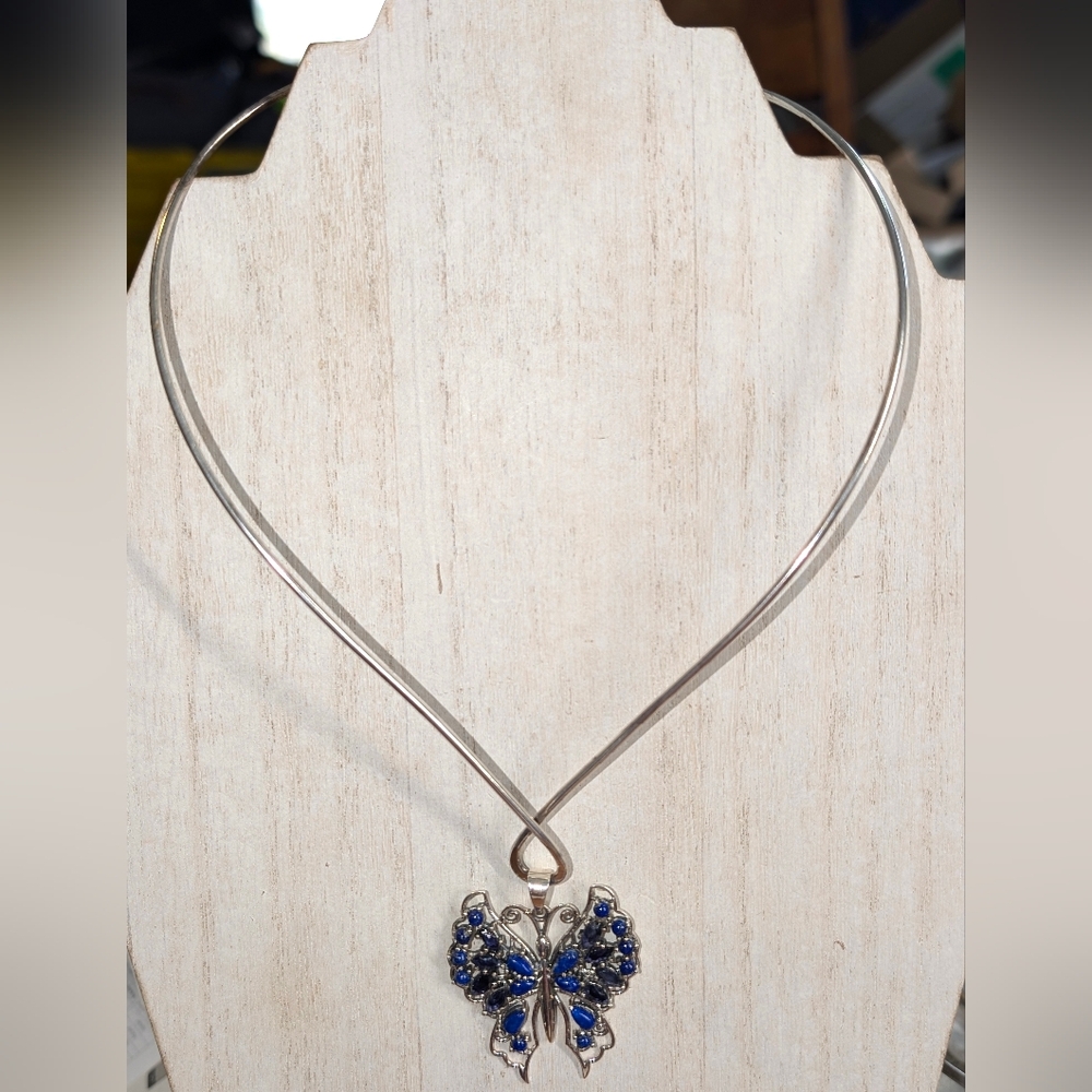 Elegant Sterling Silver Torque Collar Necklace